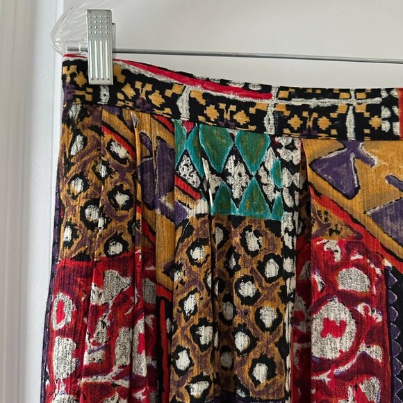 Vintage Cherry Creek Colorful Patterned Boho Maxi Skirt Women's Size Large/XL - Picture 3 of 15
